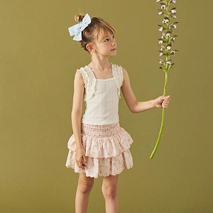 Юбка с воланами Джинджерснэпс (Gingersnaps) "Би", воздушно-розовая