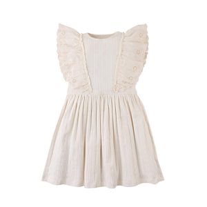 Платье с рукавами-крылышками Джинджерснэпс (Gingersnaps) "Либерти", ванильное