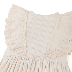 Платье с рукавами-крылышками Джинджерснэпс (Gingersnaps) "Либерти", ванильное