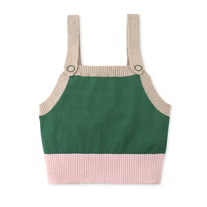 Топ вязаный Джинджерснэпс (Gingersnaps) "Айриш", изумрудный