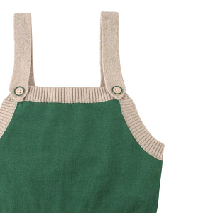 Топ вязаный Джинджерснэпс (Gingersnaps) "Айриш", изумрудный