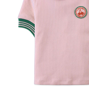 Футболка вязаная с вышивкой Джинджерснэпс (Gingersnaps) "Эмма", вишня в пудре