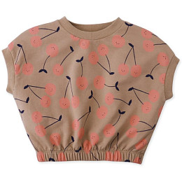 Блуза махровая Джинджерснэпс (Gingersnaps) "Харпер", вишня в какао