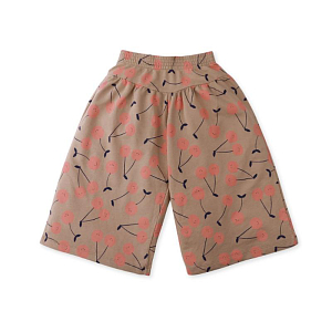 Брюки кюлоты махровые Джинджерснэпс (Gingersnaps) "Одри", вишня в какао