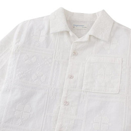 Рубашка с коротким рукавом Джинджерснэпс (Gingersnaps) "Тимоти", белая