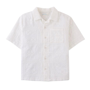 Рубашка с коротким рукавом Джинджерснэпс (Gingersnaps) "Тимоти", белая