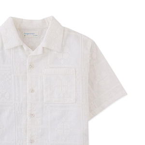 Рубашка с коротким рукавом Джинджерснэпс (Gingersnaps) "Тимоти", белая