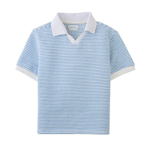 Футболка-поло Джинджерснэпс (Gingersnaps) "Хаскер", голубые полоски