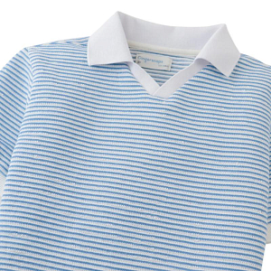 Футболка-поло Джинджерснэпс (Gingersnaps) "Хаскер", голубые полоски