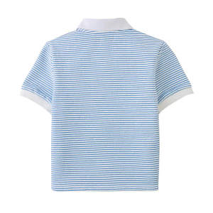Футболка-поло Джинджерснэпс (Gingersnaps) "Хаскер", голубые полоски