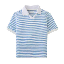Футболка-поло Джинджерснэпс (Gingersnaps) "Хаскер", голубые полоски