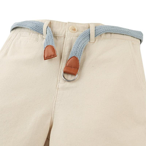 Шорты из канваса с поясом Джинджерснэпс (Gingersnaps) "Блэйн", ванильные