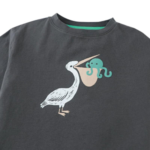 Футболка Джинджерснэпс (Gingersnaps) "Пеликан Элд", серая