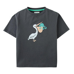 Футболка Джинджерснэпс (Gingersnaps) "Пеликан Элд", серая