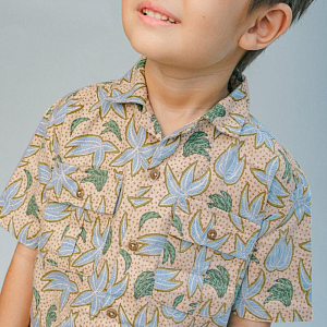 Рубашка с коротким рукавом Джинджерснэпс (Gingersnaps) "Мо", банановые пальмы