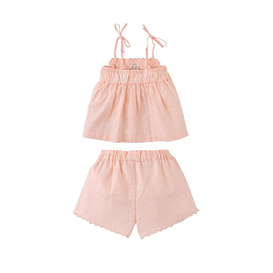 Топ с шортами для малышей Джинджерснэпс (Gingersnaps) "Хината", персиковая пудра