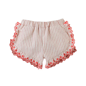 Топ-фартук с шортами для малышей Джинджерснэпс (Gingersnaps) "Журина", розовые полоски