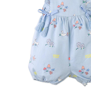 Полукомбинезон с блумерами для малышей Джинджерснэпс (Gingersnaps) "Харви", голубой