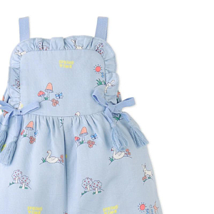 Полукомбинезон с блумерами для малышей Джинджерснэпс (Gingersnaps) "Харви", голубой