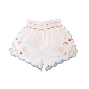 Шорты для малышей с вышивкой Джинджерснэпс (Gingersnaps) "Джису", бабочки