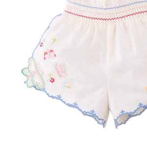 Шорты для малышей с вышивкой Джинджерснэпс (Gingersnaps) "Джису", бабочки