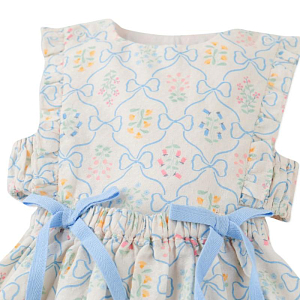 Сарафан для малышей со съемным топом Джинджерснэпс (Gingersnaps) "Келси", голубые банты