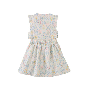 Сарафан для малышей со съемным топом Джинджерснэпс (Gingersnaps) "Келси", голубые банты