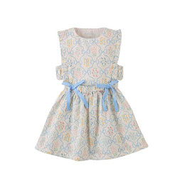Сарафан для малышей со съемным топом Джинджерснэпс (Gingersnaps) "Келси", голубые банты