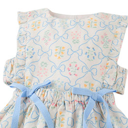 Сарафан для малышей со съемным топом Джинджерснэпс (Gingersnaps) "Келси", голубые банты