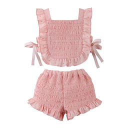 Топ и шорты для малышей Джинджерснэпс (Gingersnaps) "Алекса", розовый румянец