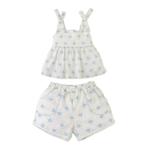 Топ и шорты для малышей Джинджерснэпс (Gingersnaps) "Даллас", голубые цветы