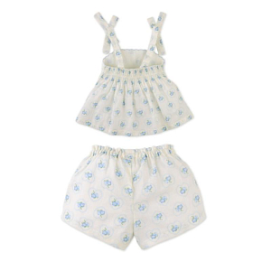 Топ и шорты для малышей Джинджерснэпс (Gingersnaps) "Даллас", голубые цветы