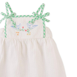 Сарафан для малышей с вышивкой Джинджерснэпс (Gingersnaps) "Авиана", весенняя свежесть