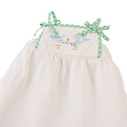 Сарафан для малышей с вышивкой Джинджерснэпс (Gingersnaps) "Авиана", весенняя свежесть