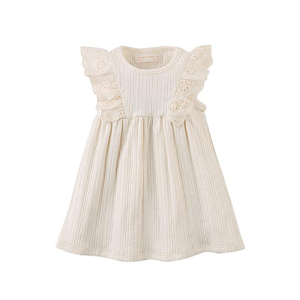 Сарафан для малышей с вышивкой Джинджерснэпс (Gingersnaps) "Элоин", ванильный