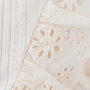 Сарафан для малышей с вышивкой Джинджерснэпс (Gingersnaps) "Элоин", ванильный