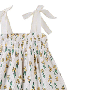 Сарафан для малышей из джерси Джинджерснэпс (Gingersnaps) "Сьюзи", желтые ирисы