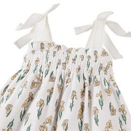 Сарафан для малышей из джерси Джинджерснэпс (Gingersnaps) "Сьюзи", желтые ирисы