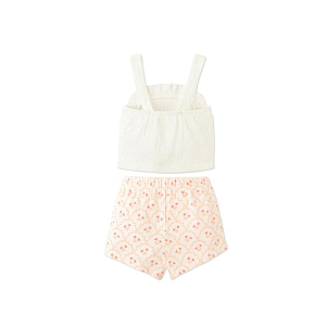 Топ с шортами для малышей Джинджерснэпс (Gingersnaps) "Эрика", розовые колокольчики