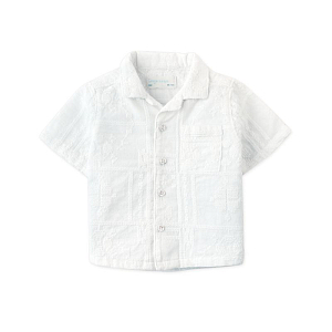 Рубашка для малышей с коротким рукавом Джинджерснэпс (Gingersnaps) "Тимоти", белая