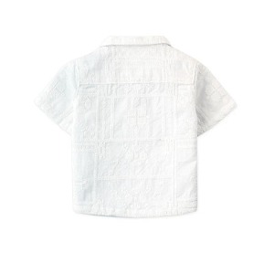 Рубашка для малышей с коротким рукавом Джинджерснэпс (Gingersnaps) "Тимоти", белая