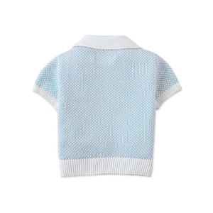 Футболка-поло для малышей Джинджерснэпс (Gingersnaps) "Люциус", небесно-голубая