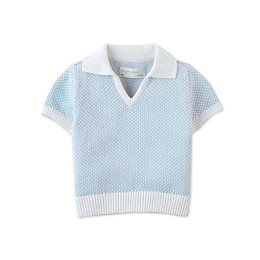 Футболка-поло для малышей Джинджерснэпс (Gingersnaps) "Люциус", небесно-голубая