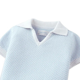 Футболка-поло для малышей Джинджерснэпс (Gingersnaps) "Люциус", небесно-голубая