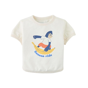 Футболка для малышей Джинджерснэпс (Gingersnaps) "Чалис", ванильная