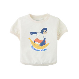 Футболка для малышей Джинджерснэпс (Gingersnaps) "Чалис", ванильная