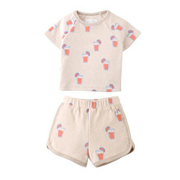 Футболка с шортами для малышей Джинджерснэпс (Gingersnaps) "Мэтью", лимонад