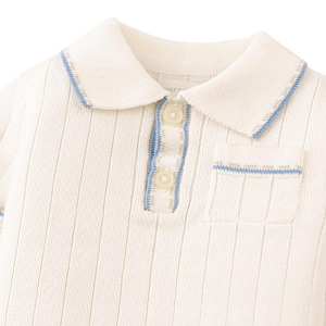 Футболка-поло для малышей Джинджерснэпс (Gingersnaps) "Рейнер", белая