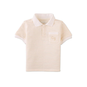 Футболка-поло для малышей Джинджерснэпс (Gingersnaps) "Эрен", персиковые полоски