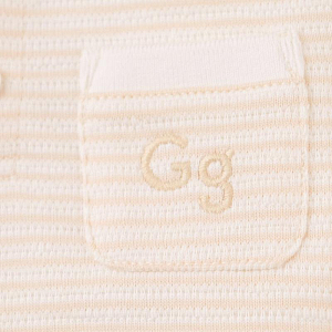 Футболка-поло для малышей Джинджерснэпс (Gingersnaps) "Эрен", персиковые полоски